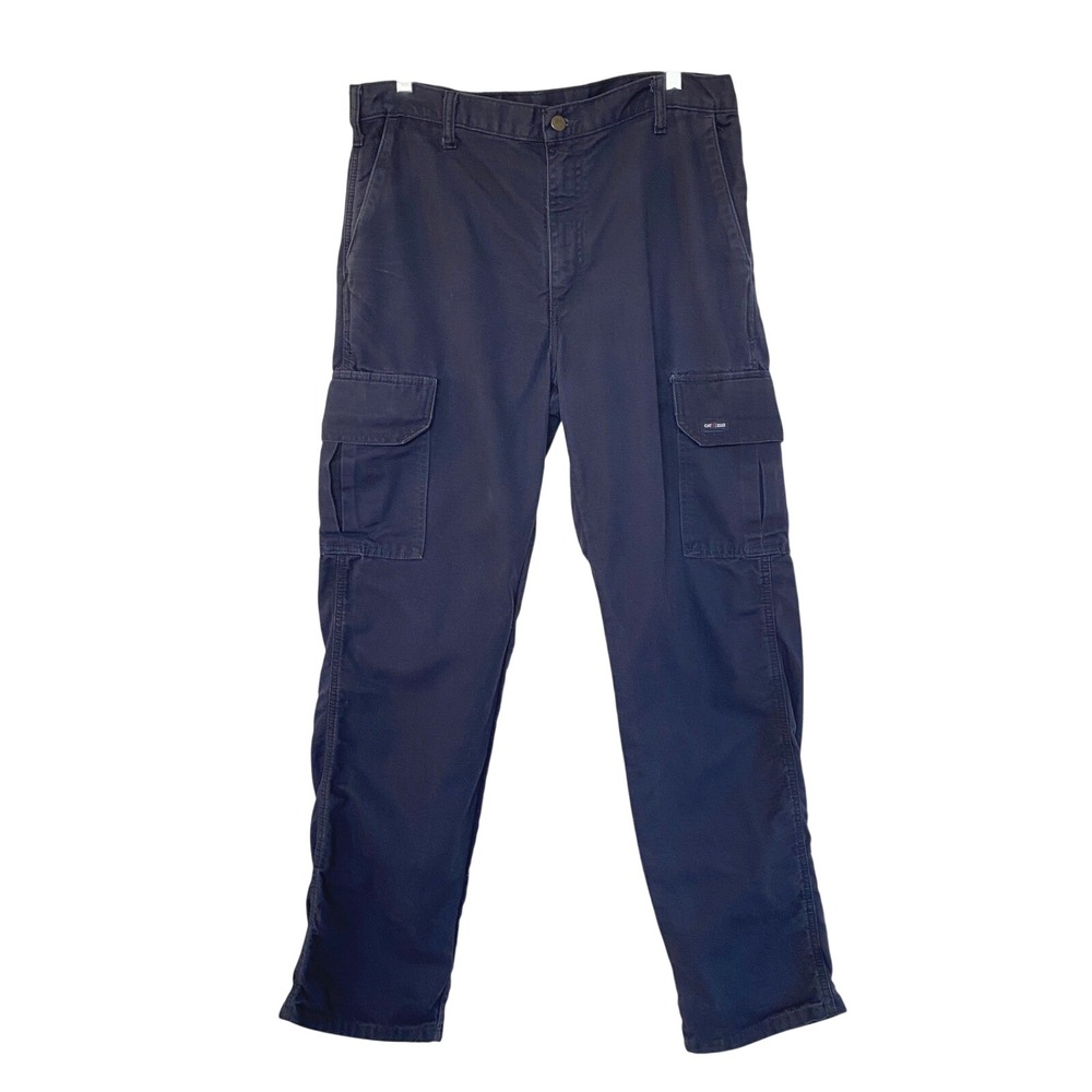 Tyndale FR Cargo Pants Mens‎ 33x33 Navy Blue Flame Resistant Workwear CAT 2112